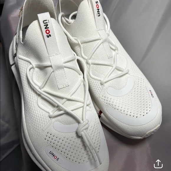 UNOS by SZ Adult Sneakers - White M 8.0-9.0/W 9.5-10.5: Lace up, Breathable - Picture 4 of 8